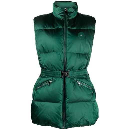 Tommy Hilfiger gilet imbottito con applicazione - verde