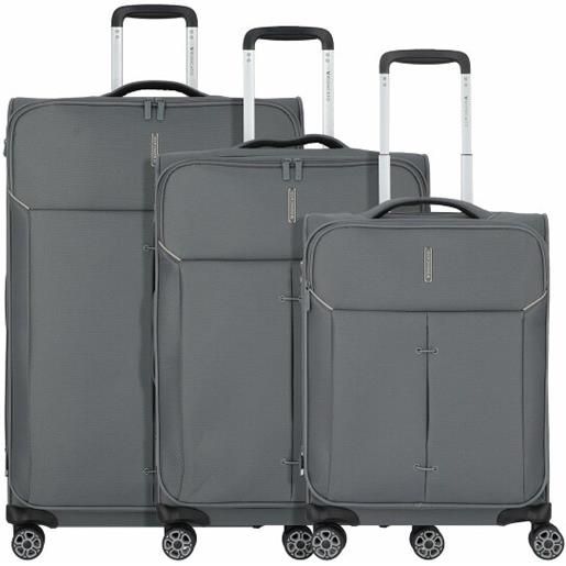 Roncato ironik 2.0 4 ruote set di valigie 3 pezzi grigio