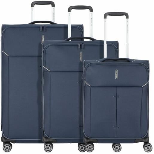 Roncato ironik 2.0 4 ruote set di valigie 3 pezzi blu