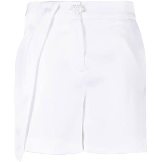Genny shorts sartoriali a strati - bianco