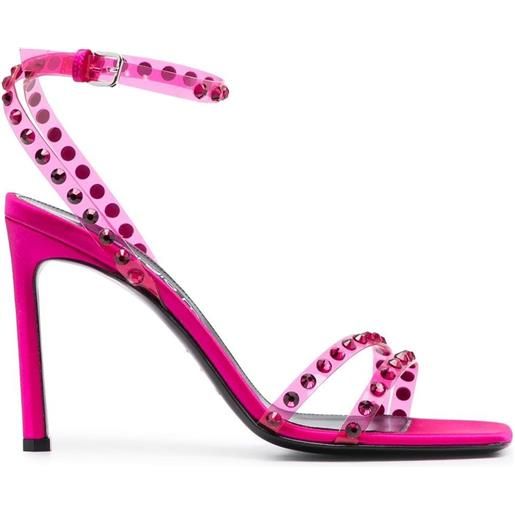 Sergio Rossi sandali con decorazione di cristalli - rosa