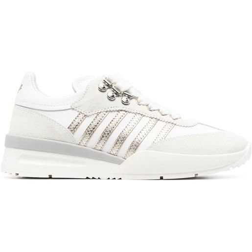 Dsquared2 sneakers a righe - bianco