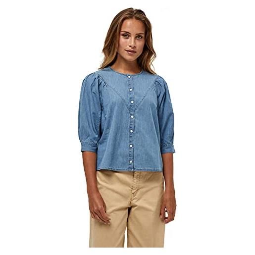Peppercorn delara shirt, maglia, donna, blu (9600 light blue wash), xl