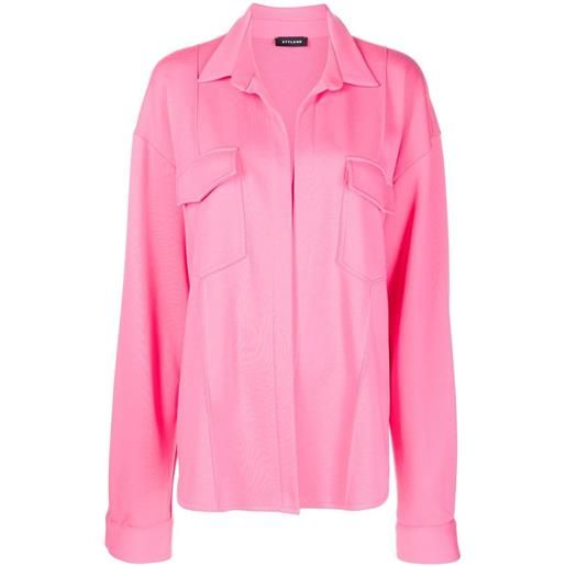 STYLAND giacca-camicia oversize - rosa