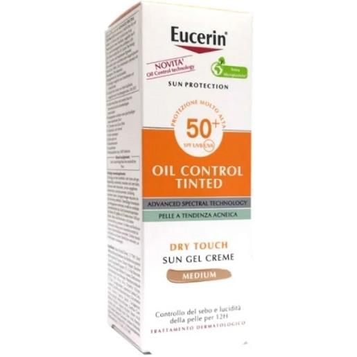 Eucerin sun protection oil control tinted crema solare spf 50+ 50 ml