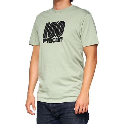 CENTOPERCENTO 100% pecten slate t shirt green