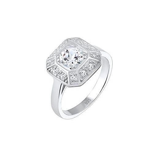 Elli premium anello solitario da fidanzamento donna argento 0608791017_58