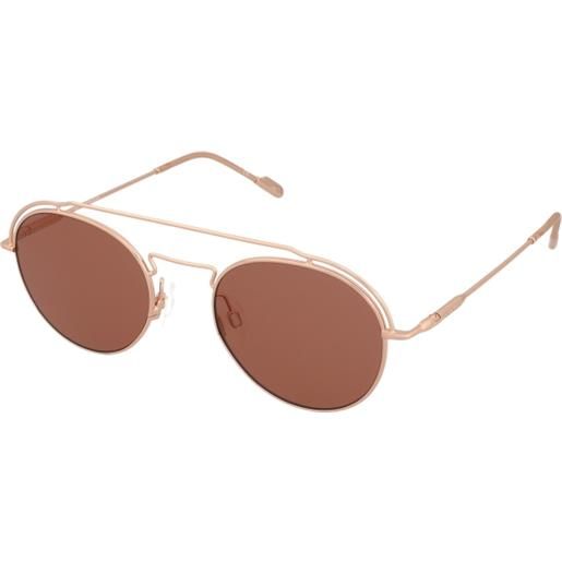 Calvin Klein ck21106s 780 | occhiali da sole graduati o non graduati | prova online | metallo | tondi | oro rosa | adrialenti
