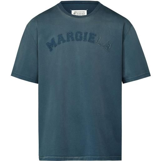 Maison Margiela t-shirt con applicazione - blu