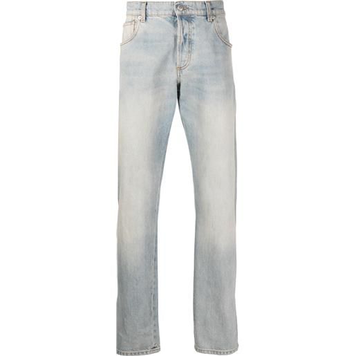 Alexander McQueen jeans con applicazione - blu