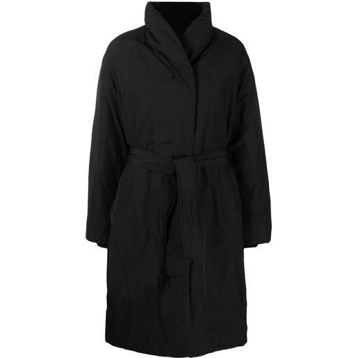Calvin Klein cappotto monopetto imbottito - nero