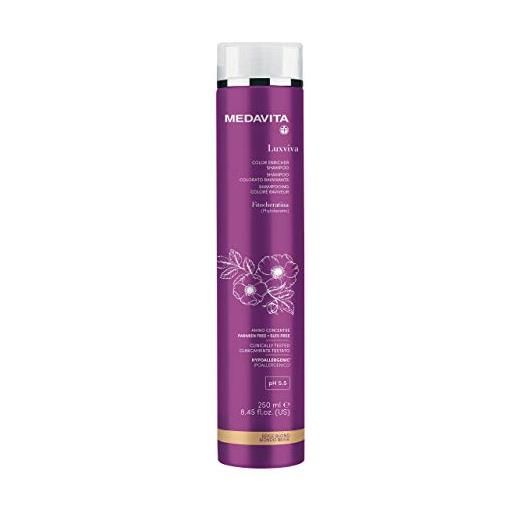 Medavita, luxviva color care, shampoo colorato ravvivante beige blond, ph 5.5, 250 ml