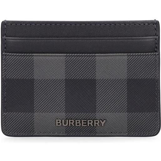 BURBERRY porta carte di credito sandon check