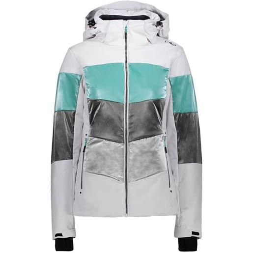Cmp 30w0626nf ski wp jacket bianco, grigio m donna