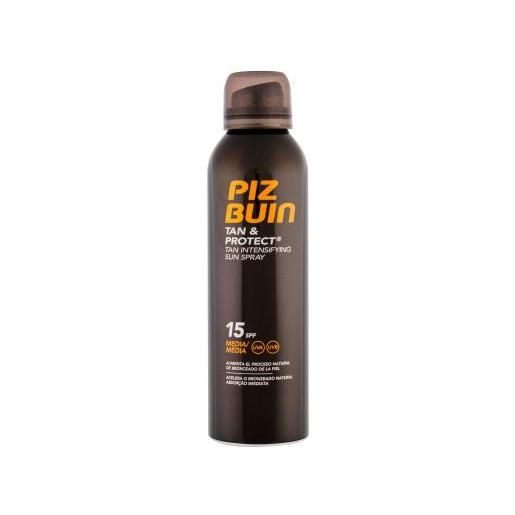 PIZ BUIN tan & protect tan intensifying sun spray spf15 spray abbronzante waterproof per esaltare l'abbronzatura 150 ml