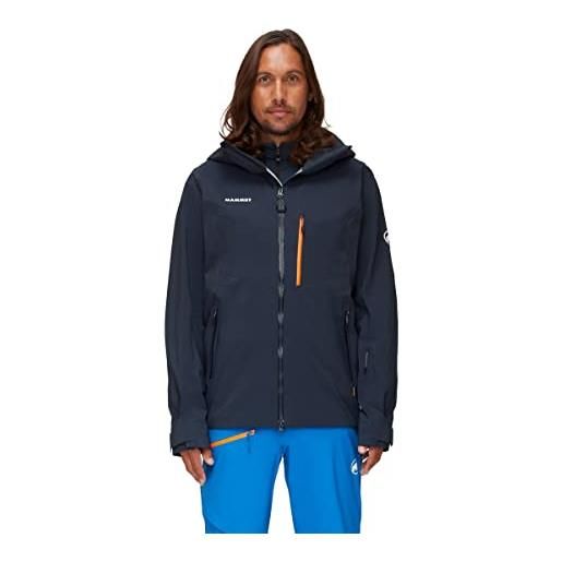 Mammut stoney giacca hardshell, marine-arancione vibrante, m uomo