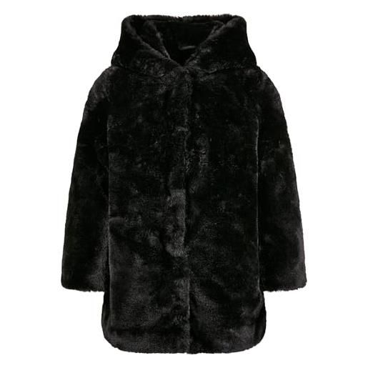 Urban Classics cappotto cappuccio giacca, nero, 110 cm-116 cm bambine e ragazze