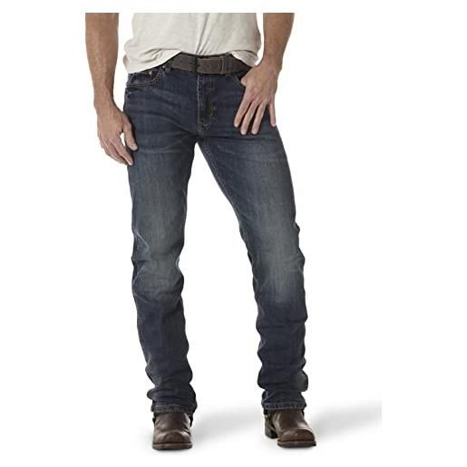 Wrangler jeans da uomo retro slim fit straight leg, greybull, 29w x 34l