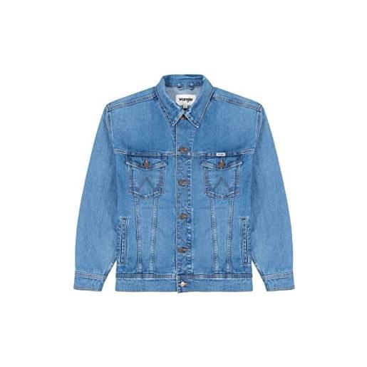 Wrangler anti-fit giacca in denim, blue, xxxxl uomo