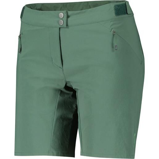Scott endurance ls/fit w/pad shorts verde xs donna