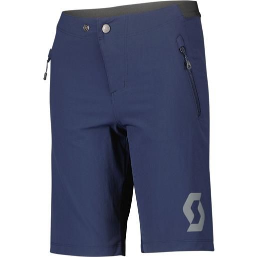 Scott trail 10 ls/fit w/pad shorts blu 128 cm