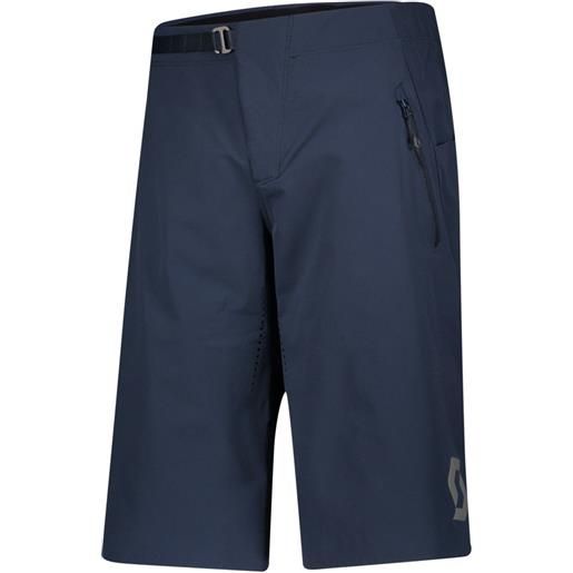 Scott trail vertic pro w/pad shorts blu s uomo