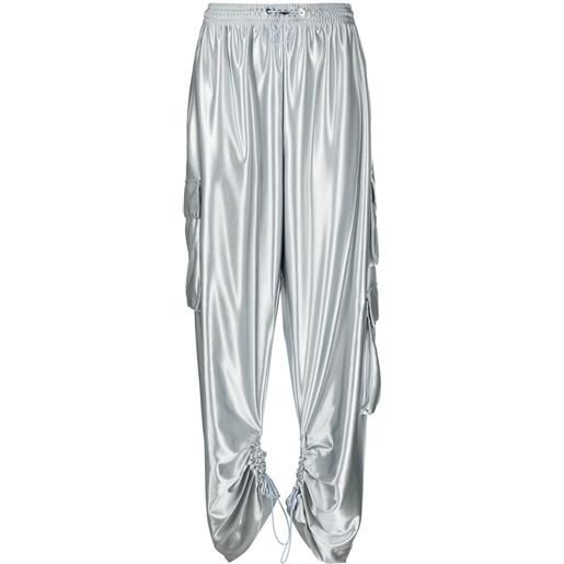 Khrisjoy pantaloni crop - argento