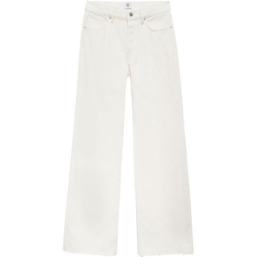 ANINE BING jeans hugh a gamba ampia - bianco