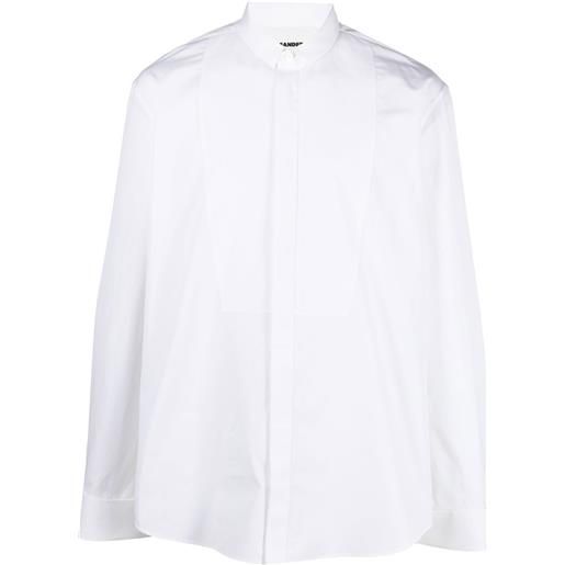 Jil Sander camicia con chiusura nascosta - bianco