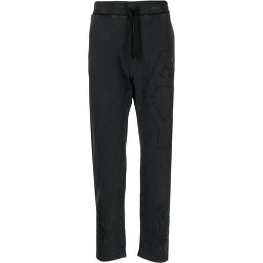 1017 ALYX 9SM pantaloni sportivi con ricamo - grigio