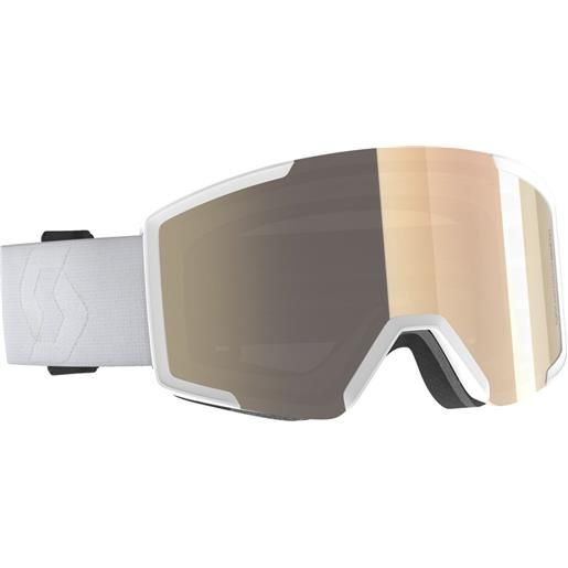 Scott shield+extra lens ls ski goggles trasparente light sensitive bronze chrome/cat 2