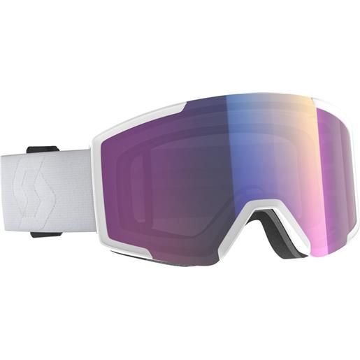 Scott shield+extra lens ski goggles bianco enhancer teal chrome/cat 2