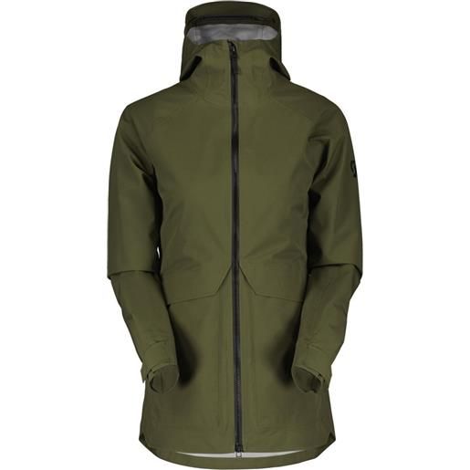 Scott tech coat 3l jacket verde xs donna