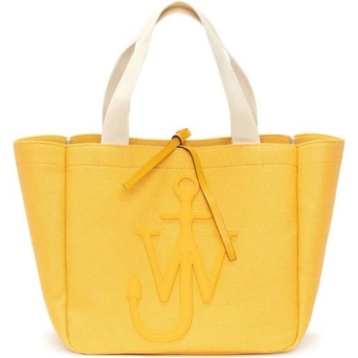 JW Anderson borsa tote con logo - giallo