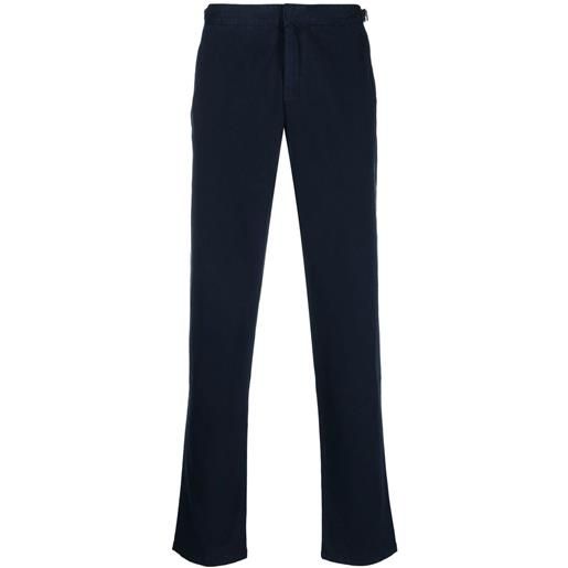 Orlebar Brown pantaloni elasticizzati fallon - blu