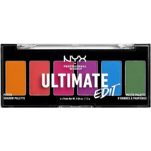 Nyx Professional MakeUp ultimate edit petite shadow palette palette occhi, ombretto compatto, ombretto polvere brights