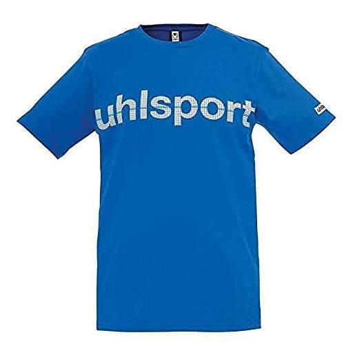 uhlsport - maglietta essential promo, uomo, essential promo t-shirt, bianco, xxxl