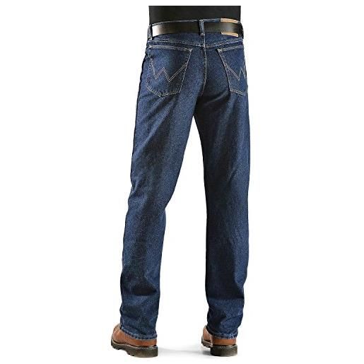 Wrangler jeans dalla vestibilità comoda, tinta in nero, w38 / l32 uomo