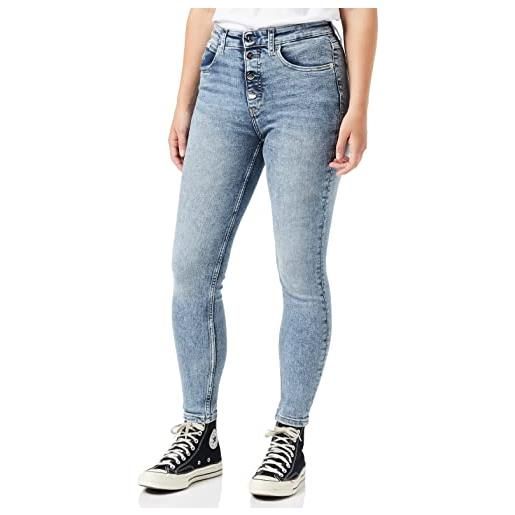 Calvin Klein Jeans caviglia super skinny a vita alta jeans, denim light, 24w donna