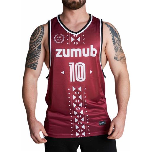 Zumub canottiera gym native in burgundy - Zumub
