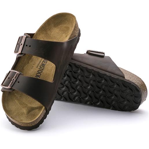 Birkenstock sandali arizona habana oiled leather unisex calzata normale