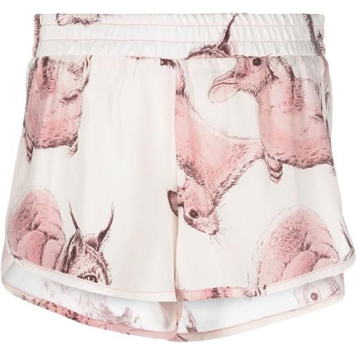 Stella McCartney shorts con stampa - rosa