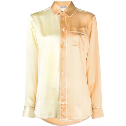 Pierre-Louis Mascia camicia pigiama bicolore - giallo