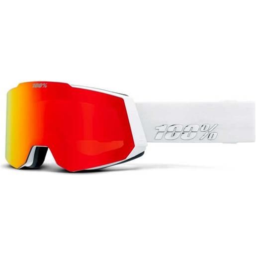 100percent snowcraft hiper ski goggles bianco mirror copper lens/cat4