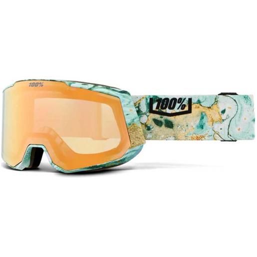 100percent snowcraft xl hiper ski goggles verde mirror copper lens/cat4