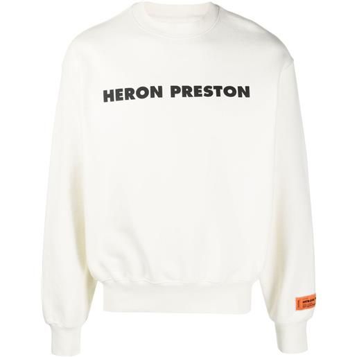 Heron Preston felpa con stampa - bianco