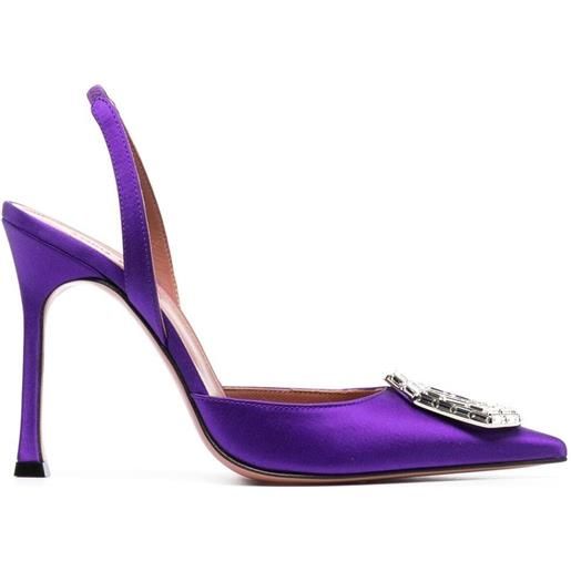 Amina Muaddi pumps camelia 105mm - viola