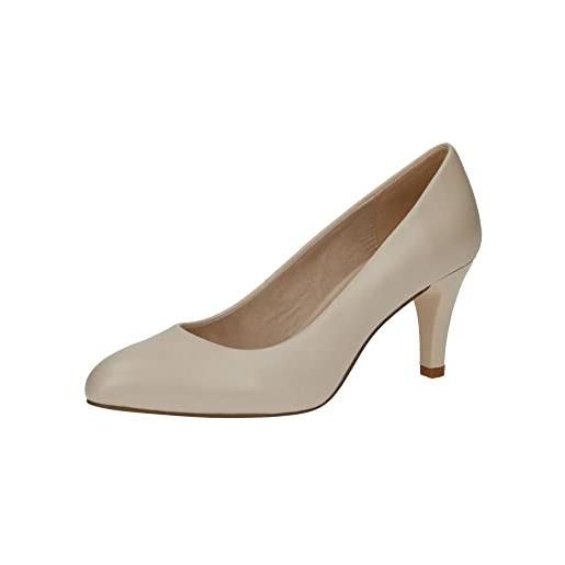 CAPRICE 9-9-22405-20, scarpe décolleté donna, beige (white matt), 37 eu