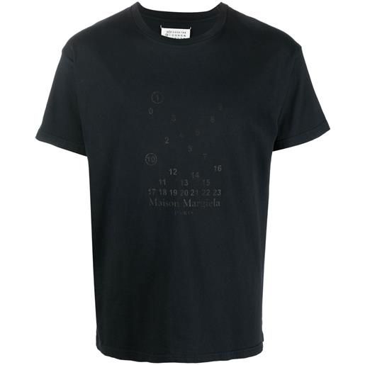 Maison Margiela t-shirt con stampa - nero