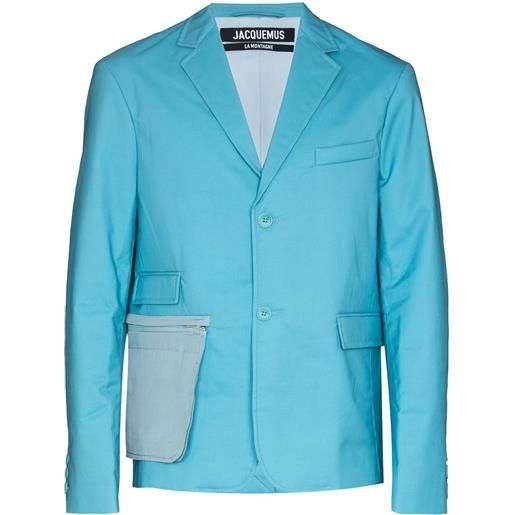 Jacquemus giacca da abito la veste mouri - blu